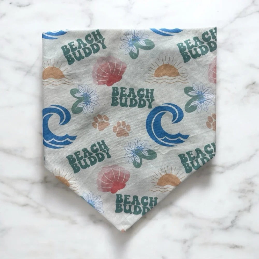 DOG Bandana - Beach Buddy - Size L Large